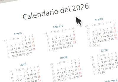 Haz clic para abrir Calendario del 2026