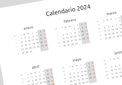 calendario anual - clásico