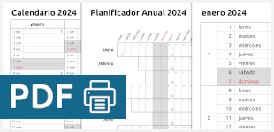 Calendario para imprimir